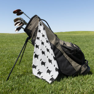 Bull Terrier Dog Design Any Colour Background Golf Towel