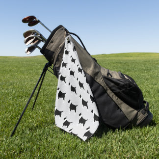 Bull Terrier Dog Design Any Colour Background Golf Towel
