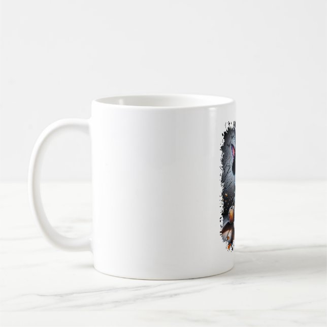 Bull Terrier Dog Halloween Coffee Mug (Left)