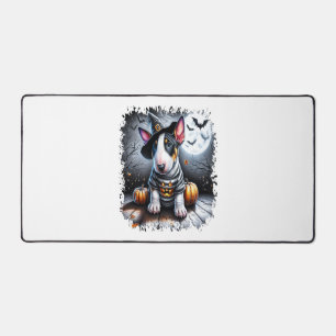 Bull Terrier Dog Halloween Desk Mat