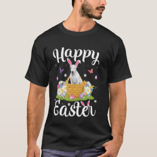 Bull Terrier Dog Happy Easter Egg Hunt Bunny Ear E T-Shirt