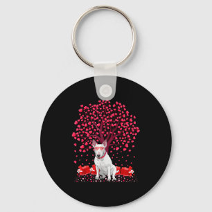 Bull Terrier Dog Lover Funny Bull Terrier Valentin Key Ring