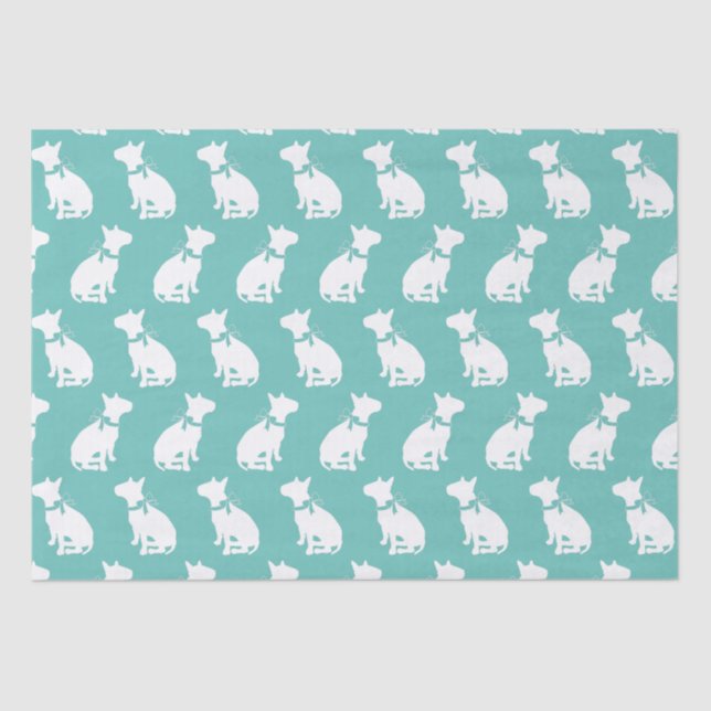 Bull Terrier Dog Puppy Tissue Paper (Front)