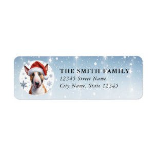 Bull Terrier Dog Return Address Labels