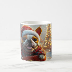 Bull Terrier Dog Roller Coaster Christmas Coffee Mug