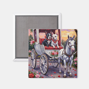Bull Terrier Dog Valentine's Day Magnet