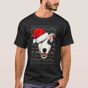 Bull Terrier Dog Xmas Ugly Christmas Sweater For M