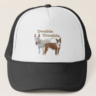 Bull Terrier Double Trouble Trucker Hat