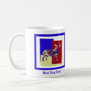 Bull Terrier Eng Dog Silhouette TRBY Father’s Day  Coffee Mug