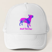 Bull Terrier English Dog Cute Pink Silhouette