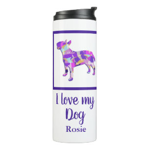 Bull Terrier English Dog Cute Silhouette PPY&B  Thermal Tumbler