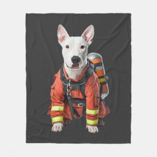 Bull Terrier Fleece Blanket
