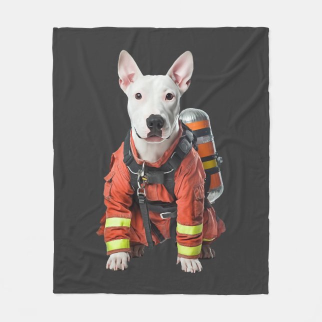 Bull Terrier Fleece Blanket (Front)
