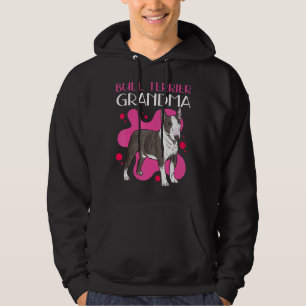 Bull Terrier Grandma Dog Owner Bull Terrier Hoodie