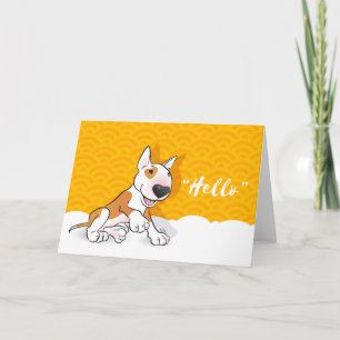 Bull Terrier Greeting Card "Hello"