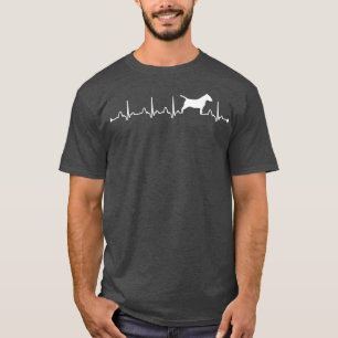 Bull Terrier Heartbeat EKG Funny Bull Terrier Dog  T-Shirt