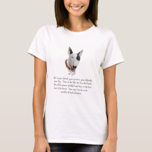 Bull Terrier Keepsake, Female Dog T-Shirt