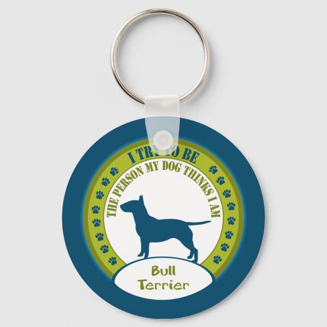 Bull Terrier Key Ring (Front)