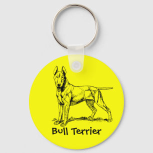 Bull Terrier Key Ring