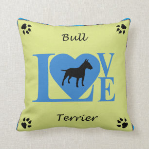 Bull Terrier LOVE Pillow