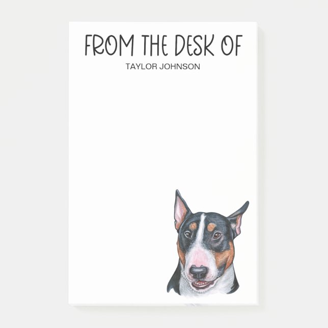 Bull Terrier Lover Post-it Notes (Front)