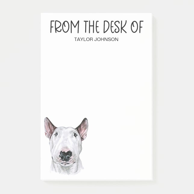 Bull Terrier Lover Post-it Notes (Front)