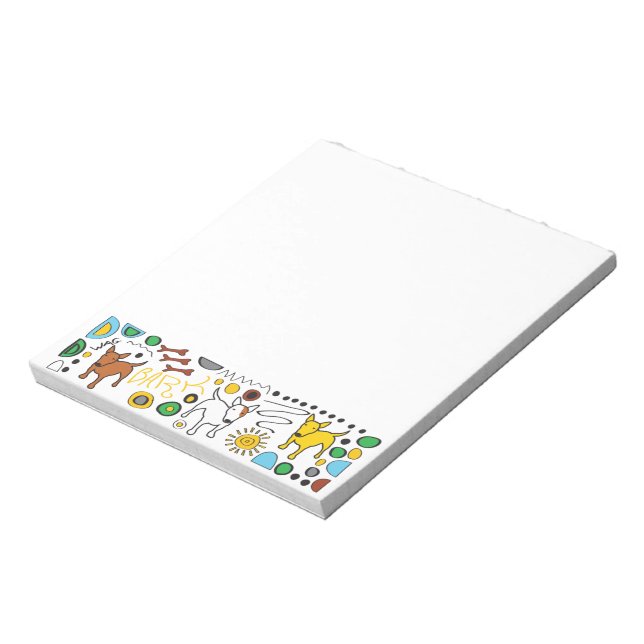 Bull Terrier Memo Pad (Rotated)