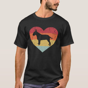 Bull Terrier Men Women Bull Terrier Dog Heart Vin T-Shirt