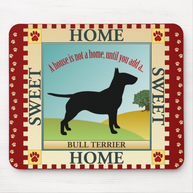 Bull Terrier Mouse Mat (Front)
