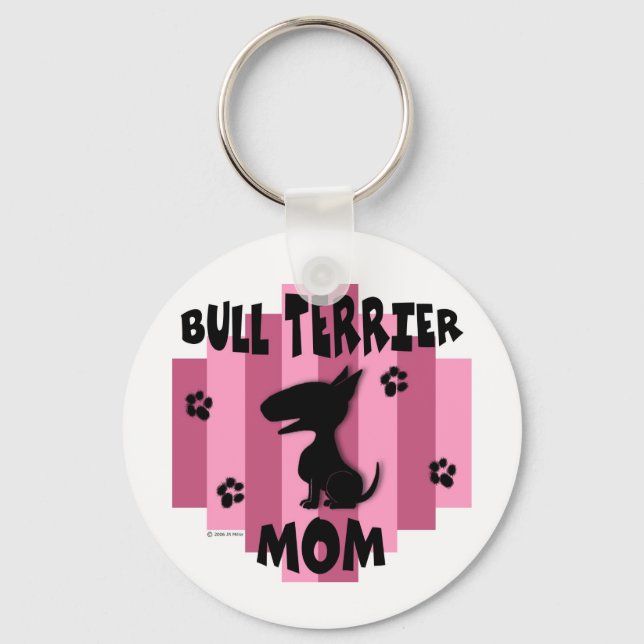 Bull Terrier Mum Keychain (Front)