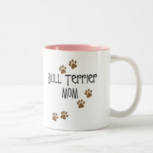 Bull Terrier Mum Two-Tone Coffee Mug