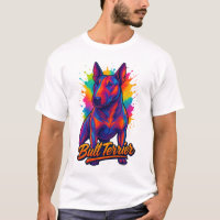 Bull Terrier Neon Pop Art – Vibrant Colorful Dog
