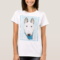 Bull Terrier Painting - Cute Original Dog Art