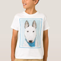 Bull Terrier Painting - Cute Original Dog Art