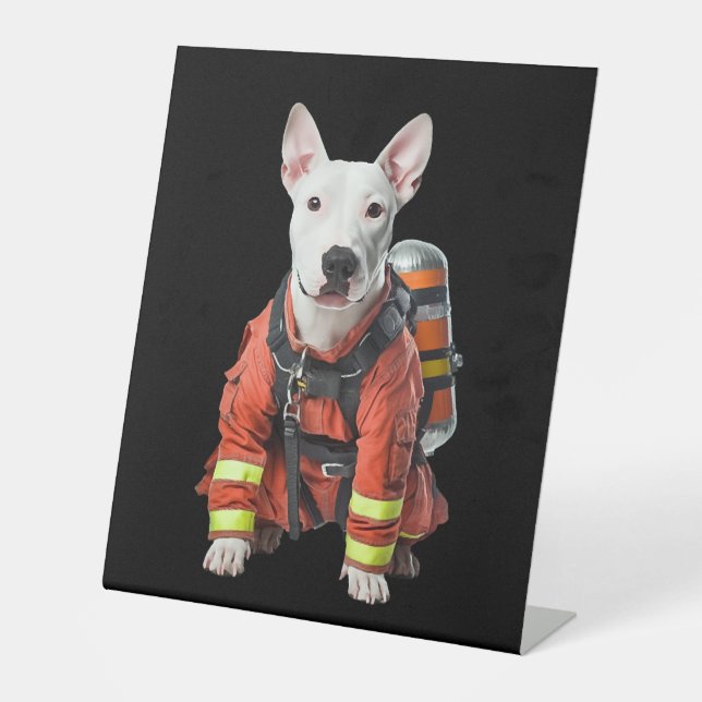 Bull Terrier Pedestal Sign (Front)