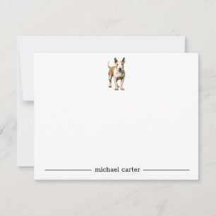 Bull Terrier Personalised Note Cards