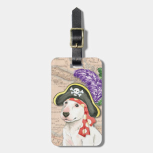 Bull Terrier Pirate Luggage Tag