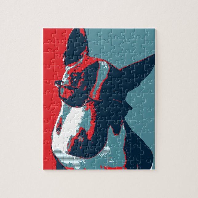 Bull Terrier Political Parody Jigsaw Puzzle (Vertical)