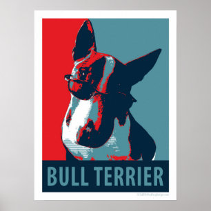 Bull Terrier Political Parody Poster 18x24