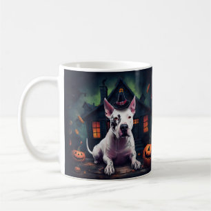 Bull Terrier Pumpkins Halloween Scary Coffee Mug
