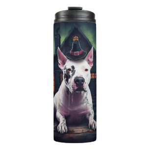 Bull Terrier Pumpkins Halloween Scary Thermal Tumbler
