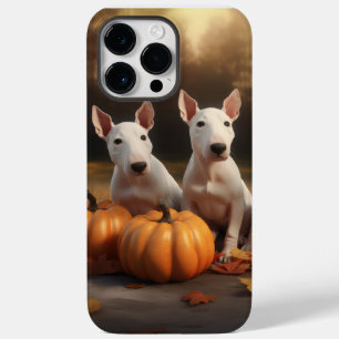 Bull Terrier Puppy Autumn Delight Pumpkin Case-Mate iPhone 14 Pro Max Case