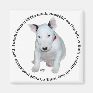 Bull Terrier Puppy Ditties Magnet