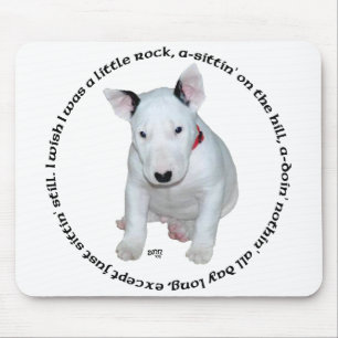 Bull Terrier Puppy Ditties Mouse Mat