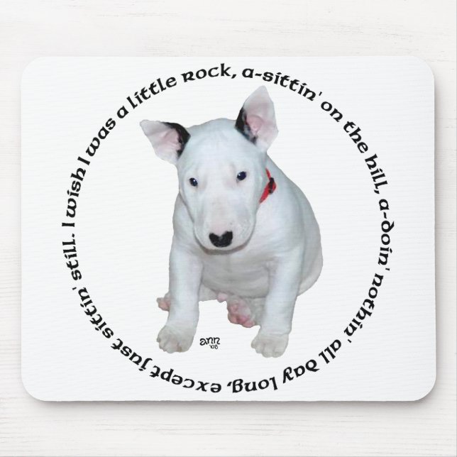 Bull Terrier Puppy Ditties Mouse Mat (Front)