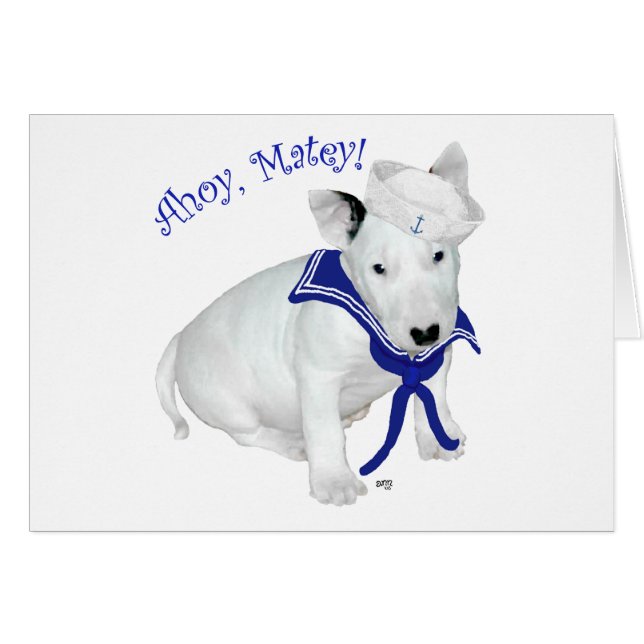 Bull Terrier Puppy Sailor (Front Horizontal)