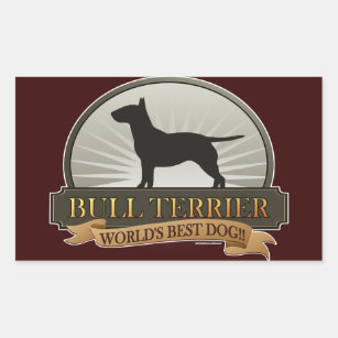 Bull Terrier Rectangular Sticker