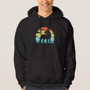 Bull Terrier Retro Vintage Sunset Bull Terrier Hoodie