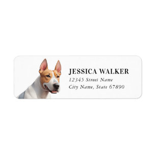 Bull Terrier Return Address Labels