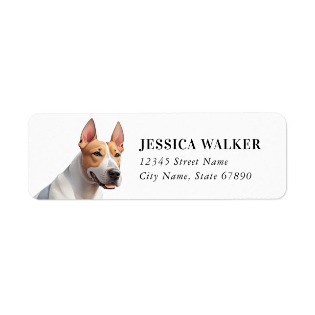 Bull Terrier Return Address Labels (Front)